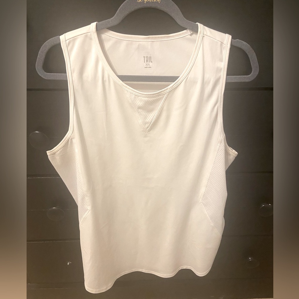 Tail xxl white tank top